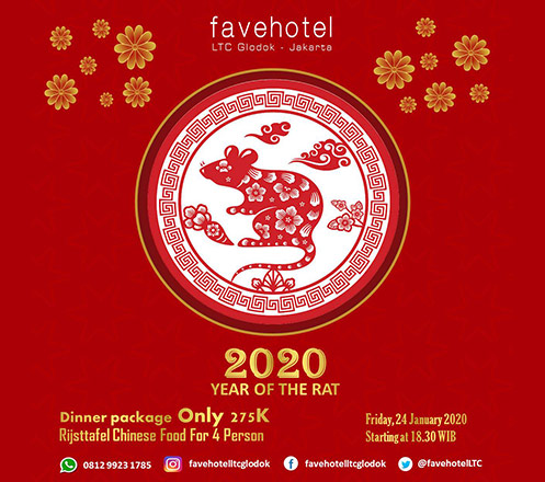 Chinese New Year Dinner Package For 4 Person at Favehotel LTC Glodok