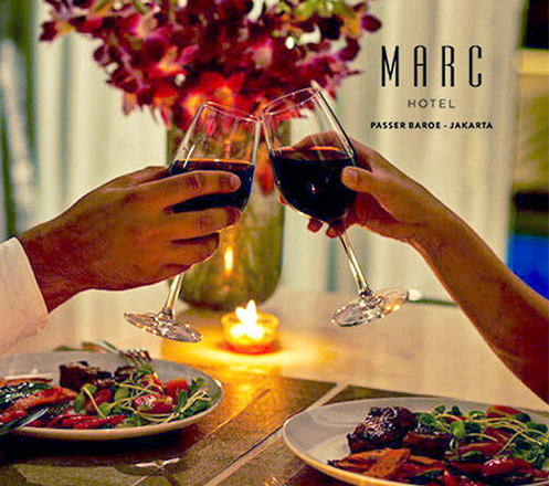 Valentine Dinner for Couple (2 Person) at Marc Hotel Passer Baroe