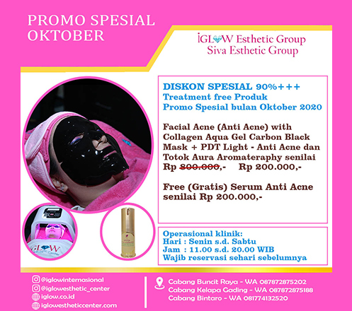Facial Acne (Anti Acne) with Collagen Aqua Gel Carbon Black Mask