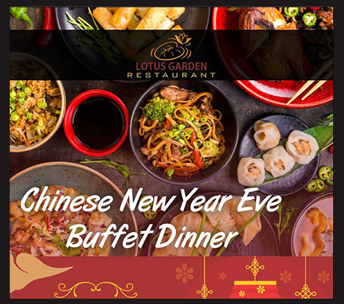 Chinese New Year Eve Buffet Dinner at Lotus Garden Restaurant