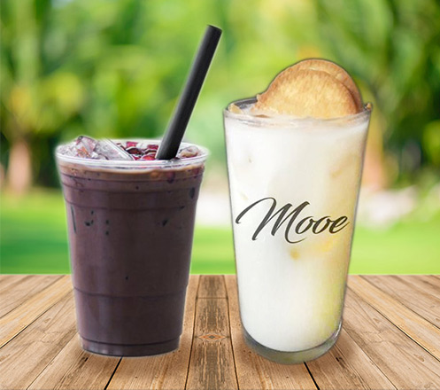 1 Milky Roegal & Iced Milky Chocolate dari Mooe Dessert & Coffee