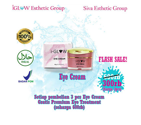 iGLOW Eye Cream (3 Pcs) + Treatment by Siva Esthetic
