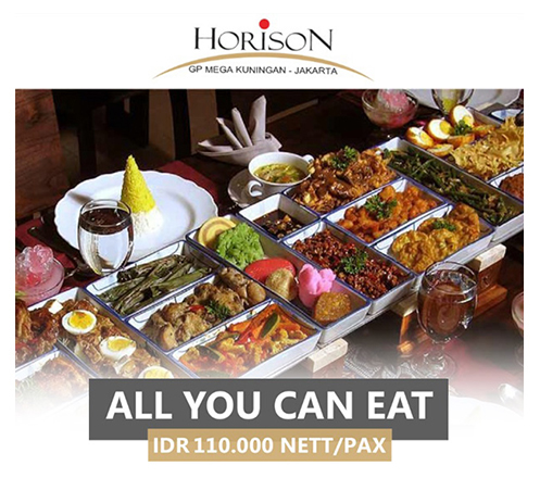 Lunch & Dinner Buffet at Teratai Restaurant, Horison GP Mega Kuningan