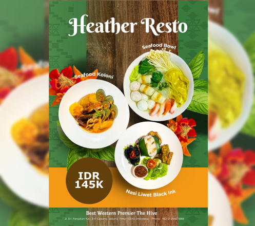  Special Package Set Menu for 1 Person from Heather Resto